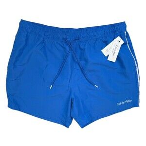 Calvin Klein Swim Trunks Board Shorts Core Euro 5″ Blue Pool Mens Size XXL New